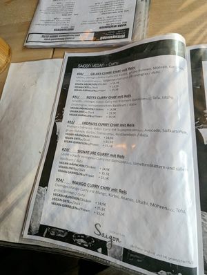Speisekarte #Veganuary at Saigon in Jena