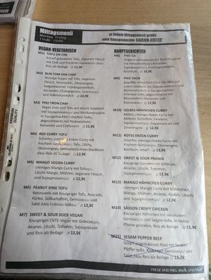 Mittagsangebot #Veganuary at Saigon in Jena