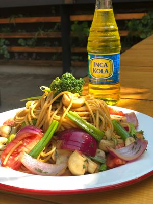 Tallarín Saltado! at Lima-Cocina Peruana in San Miguel De Allende