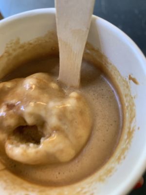 affogato with “bacon” ice cream  at Weirdoughs in Melbourne