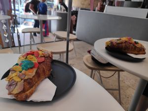 Almond Croissant. at Weirdoughs in Melbourne
