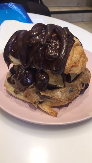 Honeycomb, cookie dough and choc croissant at Weirdoughs in Melbourne