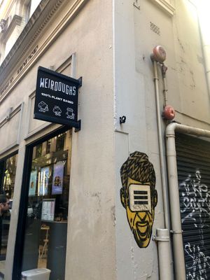 Outside at Weirdoughs in Melbourne