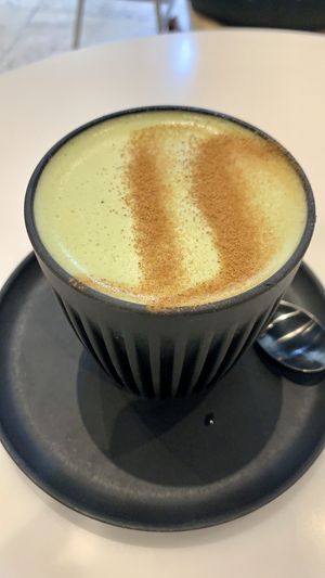 Matcha oat mylk at Weirdoughs in Melbourne