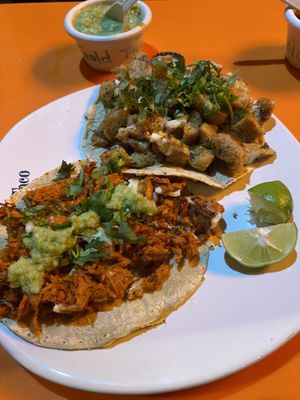 Taco de Axiote y Carnitas   at Gold Taco - Roma Norte in Mexico City