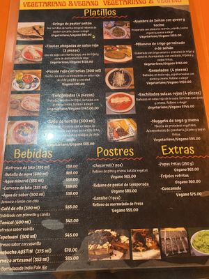 Menu 2/2  at Gold Taco - Roma Norte in Mexico City