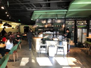 View from the entrance  at Tribe Organic - Solana Center in Beijing