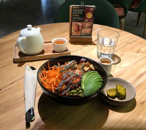 The All-In Smoked Tofu Bowl.  at Tribe Organic - Solana Center in Beijing