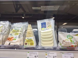 Vegan cheeze at denn's Biomarkt in Krefeld