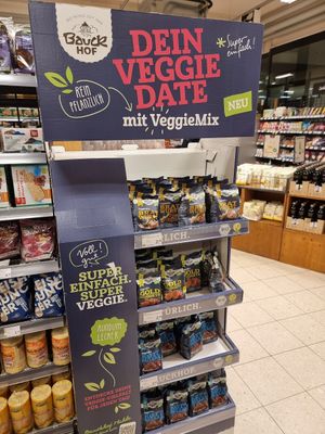 Vegan products at denn's Biomarkt in Krefeld