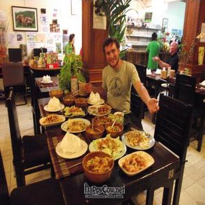 The results from the cooking lesson from 3 people. at Taste from Heaven in Chiang Mai