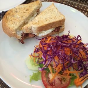 egg and 'Faken Toastie at Taste from Heaven in Chiang Mai