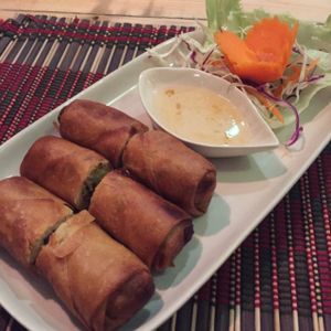 spring rolls at Taste from Heaven in Chiang Mai
