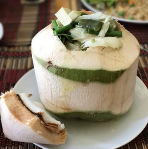 coconut green curry  at Taste from Heaven in Chiang Mai