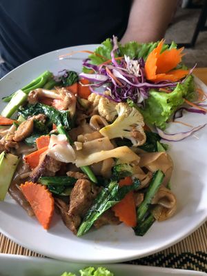 Pad see ew  at Taste from Heaven in Chiang Mai