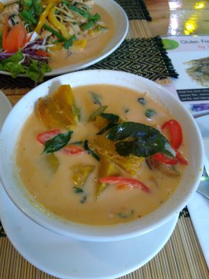 Pumpkin curry at Taste from Heaven in Chiang Mai