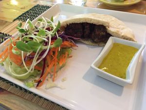 Falafel sandwich at Taste from Heaven in Chiang Mai