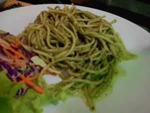 Pesto pasta at Taste from Heaven in Chiang Mai