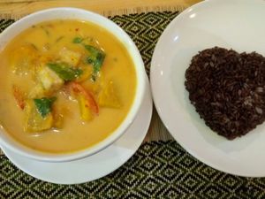 Pumpkin curry at Taste from Heaven in Chiang Mai