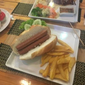 Hot dog at Taste from Heaven in Chiang Mai