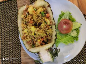 Pineapple fired rice at Taste from Heaven in Chiang Mai