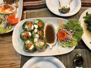 Fresh rolls at Taste from Heaven in Chiang Mai