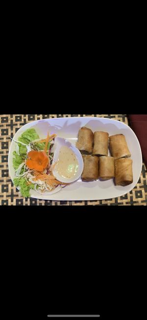 Fried spring rolls at Taste from Heaven in Chiang Mai