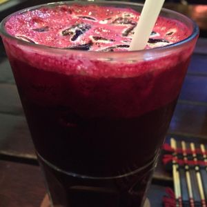 Beetroot juice, 60 baht at Taste from Heaven in Chiang Mai