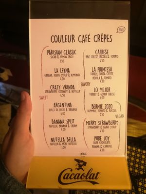 Crêpes at Couleur Café in Barcelona