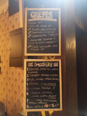 Signs at Couleur Café in Barcelona