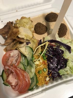 Salad box   at Falafel Corner in Cardiff
