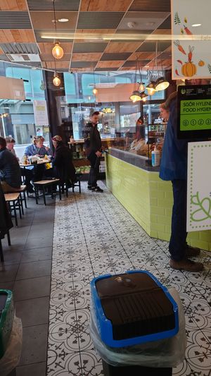 Inside at Falafel Corner in Cardiff
