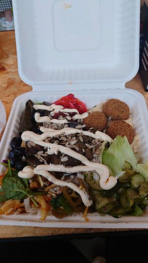 Vegan Mezze at Falafel Corner in Cardiff