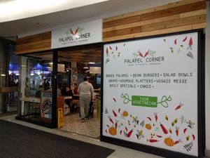 Capitol side at Falafel Corner in Cardiff