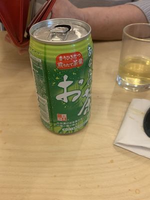 green tea fizzy drink at Vegan Ramen Shop - Mokotów in Warsaw