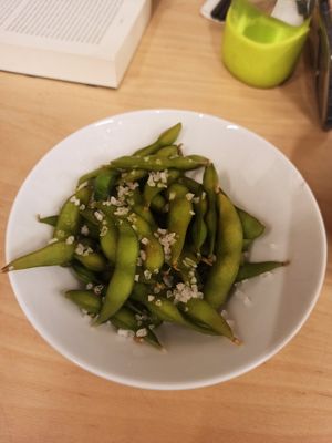 Salted edamame at Vegan Ramen Shop - Mokotów in Warsaw