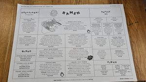 Menu Summer 2024 at Vegan Ramen Shop - Mokotów in Warsaw