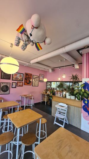 Interesting decorations at Vegan Ramen Shop - Mokotów in Warsaw