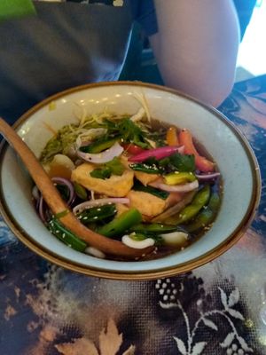 Tofu Ramen at Wok Inn in Blackpool