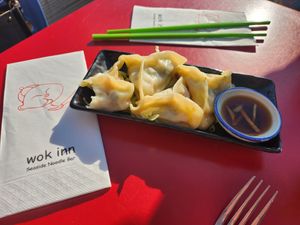 Veg Gyoza at Wok Inn in Blackpool