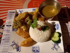Vegetable katsu curry at Wok Inn in Blackpool