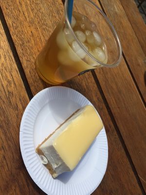 Ice Tea and Lemon Cheesecake at Nora and Nama in North West London