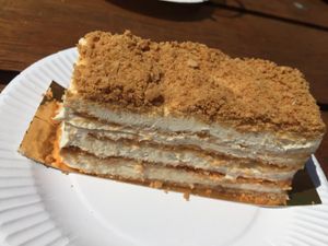 „honey“ and cream  at Nora and Nama in North West London