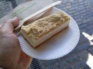 Cheese cake at Nora and Nama in North West London