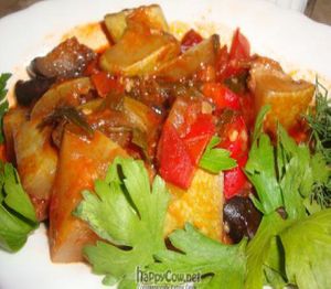 eggplant special at Troitskiy Most - Liniya in St Petersburg