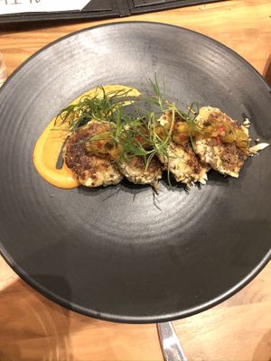 Vegan crab  at Althea in Chicago