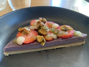 Strawberry Rhubarb Cheesecake  at Althea in Chicago