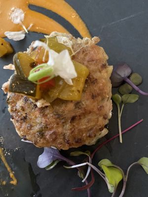 Crab cake mmmm at Althea in Chicago