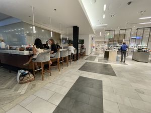 Restaurant is just off the shoe department... at Althea in Chicago