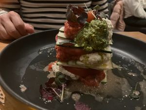 Mighty Tomato - Zucchini Lasagna: raw and proud of it; one of the early recipes in FFI Foundations at Althea in Chicago